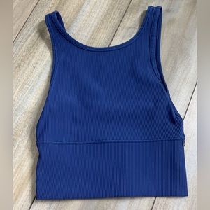 Lululemon Reversible Navy Blue Crop Top: Size 2